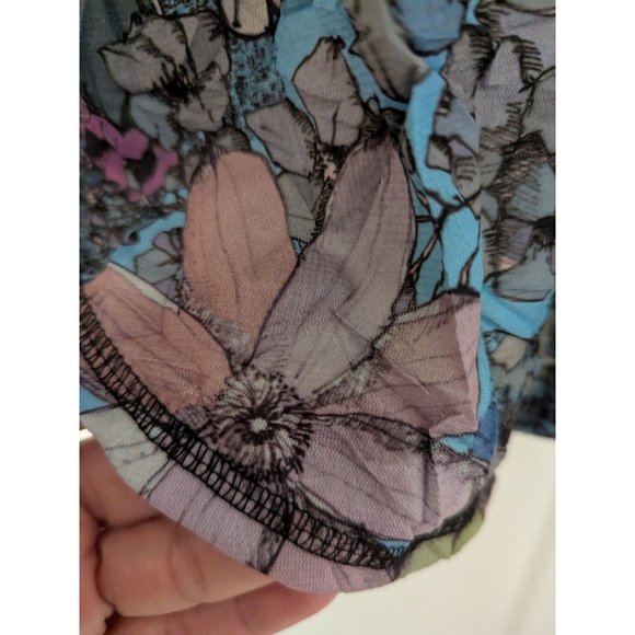 New Snowskins Floral Button-Up Long Sleeve Shirt With "Vail" On Sleeve-702 - Picture 5 of 16